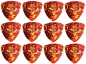 Preview: Stay in Tune 346 Shape Classic Celluloid Pick Thin Plektrum 12 Stück