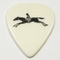 Preview: Horse 351 Celluloid White Pick Heavy Plektren 12 Stück