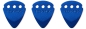 Preview: Dunlop 467 TECKPICK Aluminium Plektrum Blau 3 Stück