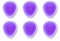 Preview: Dunlop 474 Stubby Jazz Picks 2,0mm light purple 6 Stück