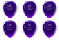Preview: Dunlop 475 Big Stubby Picks 3,0mm dark Purple 6 Stück