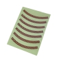 Preview: RS-244ST-HE Inlay Stickers, Rosette Stripes (Woody-Herringbone) - Purfling for Guitars