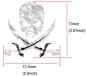 Preview: B-134PS-WT Inlay Stickers, Body-Pirate Skull (WP)
