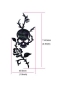 Preview: B-135RS-WT Inlay Stickers, Rose & Skull