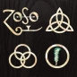 Preview: B-203Z4S-SET Inlay Stickers, Body/S- 4 symbols Led Zeppelin Inlay Stickers Decals