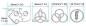 Preview: B-203Z4S-SET Inlay Stickers, Body/S- 4 symbols Led Zeppelin Inlay Stickers Decals