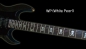 Preview: F-068SC-WT Inlay Stickers, Sideways Skull w/Crossbones Fret Markers