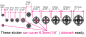 Preview: F-072CC-MT Inlay Stickers, Celtic Cross (Metallic) Fret Markers