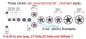 Preview: F-080PG-WT Inlay Stickers, Fret Mark-Pentagramm (WS)