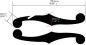 Preview: FH-213PG-BK Inlay Stickers, Body- F-Holes (Black)