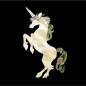 Preview: H-126UC-N Inlay Stickers, Unicorn Decals Headstock Peghead (regular)