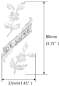 Preview: H-132DV-AW Inlay Stickers, Headstock-De Luxe Flowers