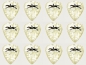 Preview: Horse 351 White Pearloid Pick White Medium Plektren 12 Stück