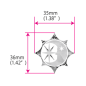 Preview: UK-271SMS Inlay Stickers, UK-271SMS Sun, Moon and Star Symbol