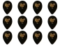 Preview: Gibson USA 358 Splash Teardrop Plektrum Vintage Medium 12 Stück