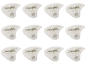 Preview: Sharkfin Goldprint Plektrum Medium 0,52mm White 12 Stück