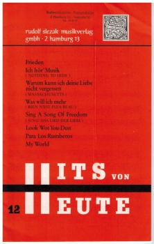 Hits von Heute für Klavier Nr. 12