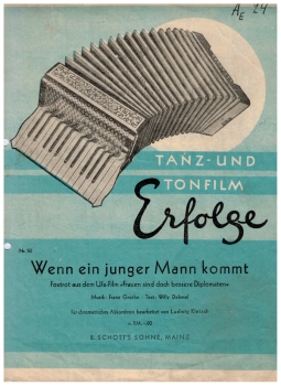 Tanz und Tonfilm Erfolge Nr. 50 - für Akkordeon
