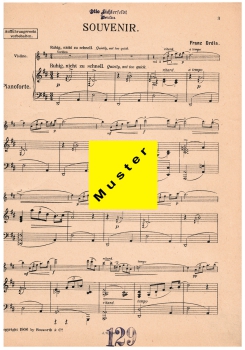 Franz Drdla Souvenier - für Klavier und Violine