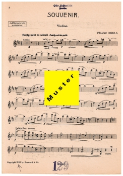 Franz Drdla Souvenier - für Klavier und Violine