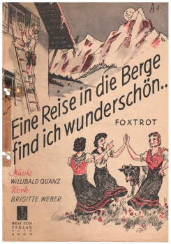 Eine Reise in die Berge fin ich wunderschön - Noten für Klavier
