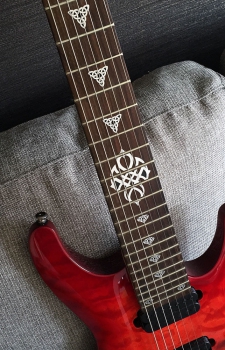 F-287CK-G Inlay Stickers, Celtic Triangle Knot (Metallic) - Emblem 12th Fret Markers Set