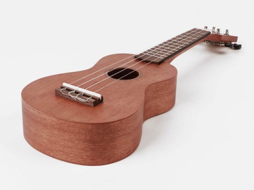 Korala UKS-36 Sopran-Ukulele mit Gitarren-Mechaniken Mahagoni