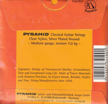 Pyramid 341 Saiten für Classic Gitarre Medium Tension