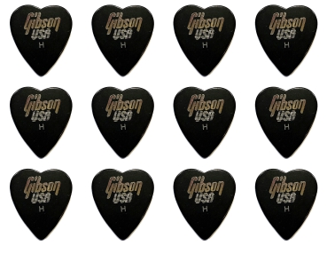 Gibson USA 351 Herz Standard Pick Plektrum Heavy 12 Stück