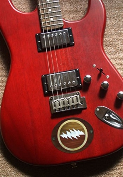 B-170GA-BT Inlay Stickers, Jerry Garcia (Grateful Dead) Lightning Bolt