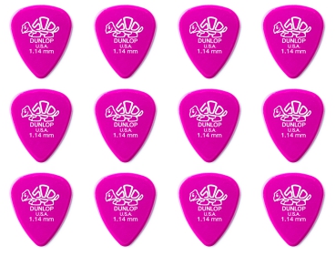 Dunlop Plektrum 500 Delrin 1,14mm hell Lila 12 Stück
