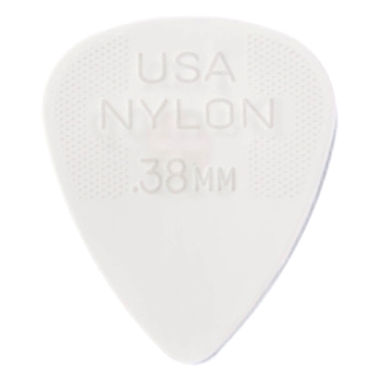 Dunlop Standard 0,38mm Plektrum weis(12 Stück)