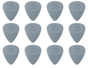Dunlop Standard 0,73mm Plektrum grau (12 Stück)