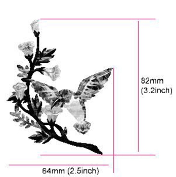 B-143HB-14 Inlay Stickers, Body - Humming Bird DX 1/4