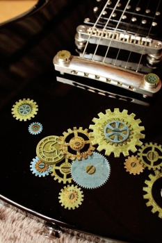 B-187ST-SET Inlay Stickers, Body-Steampunk Gear Inlay Set