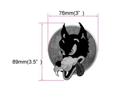 B-170GA-WF Inlay Stickers, Jerry Garcia / Wolf