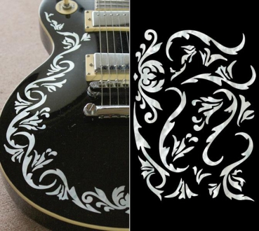 B-171CF-WT Inlay Stickers, Bob Weir's Cowboy Fancy Vine
