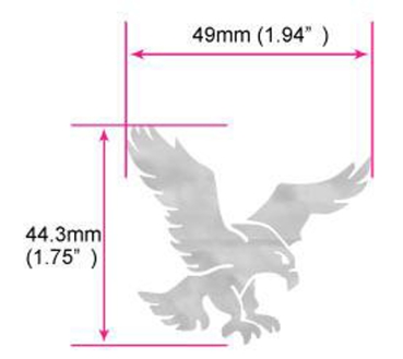 B-189GA-WT Inlay Stickers,Jerry Garcia's Eagle (White Pearl) (WS)