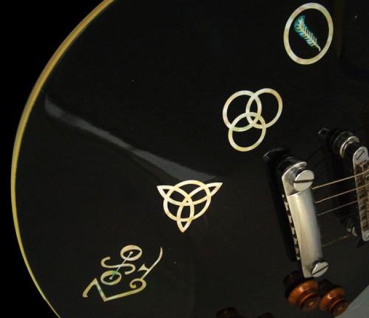 B-203Z4S-SET Inlay Stickers, Body/S- 4 symbols Led Zeppelin Inlay Stickers Decals