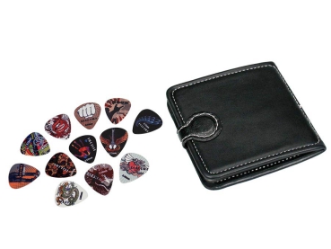Boston PP-412 Plektren Tasche Leder mit 12 Plektren