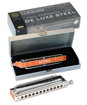 SEYDEL & Söhne Chromatic DE LUXE STEEL Irish Stimmung Mundharmonika 54485 in G