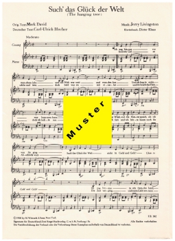 Such das Glück der Welt - Noten und Text