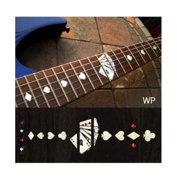 F-020PC-WT Inlay Stickers, Playing Card Fret Markers