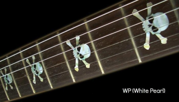 F-067SK-WT Inlay Stickers, Fret Mark-Skull (WS)
