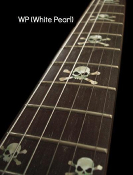 F-067SK-WT Inlay Stickers, Fret Mark-Skull (WS)