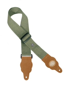 Gaucho GST-100-AG Hanf Gitarren-Gurt army grün