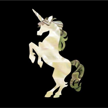 H-126UC-N Inlay Stickers, Unicorn Decals Headstock Peghead (regular)