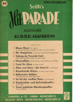 Seith´s Hitparade Heft 49 Künstlerexemplar
