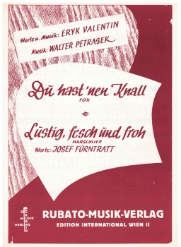 Du hast´nen Knall - für Klavier