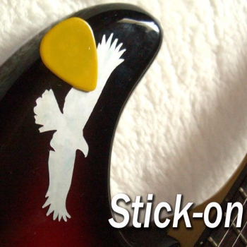PH-240EG Inlay Stickers, Picks on Stickers "Pick Holder"-Eagle 2 sheets/pack
